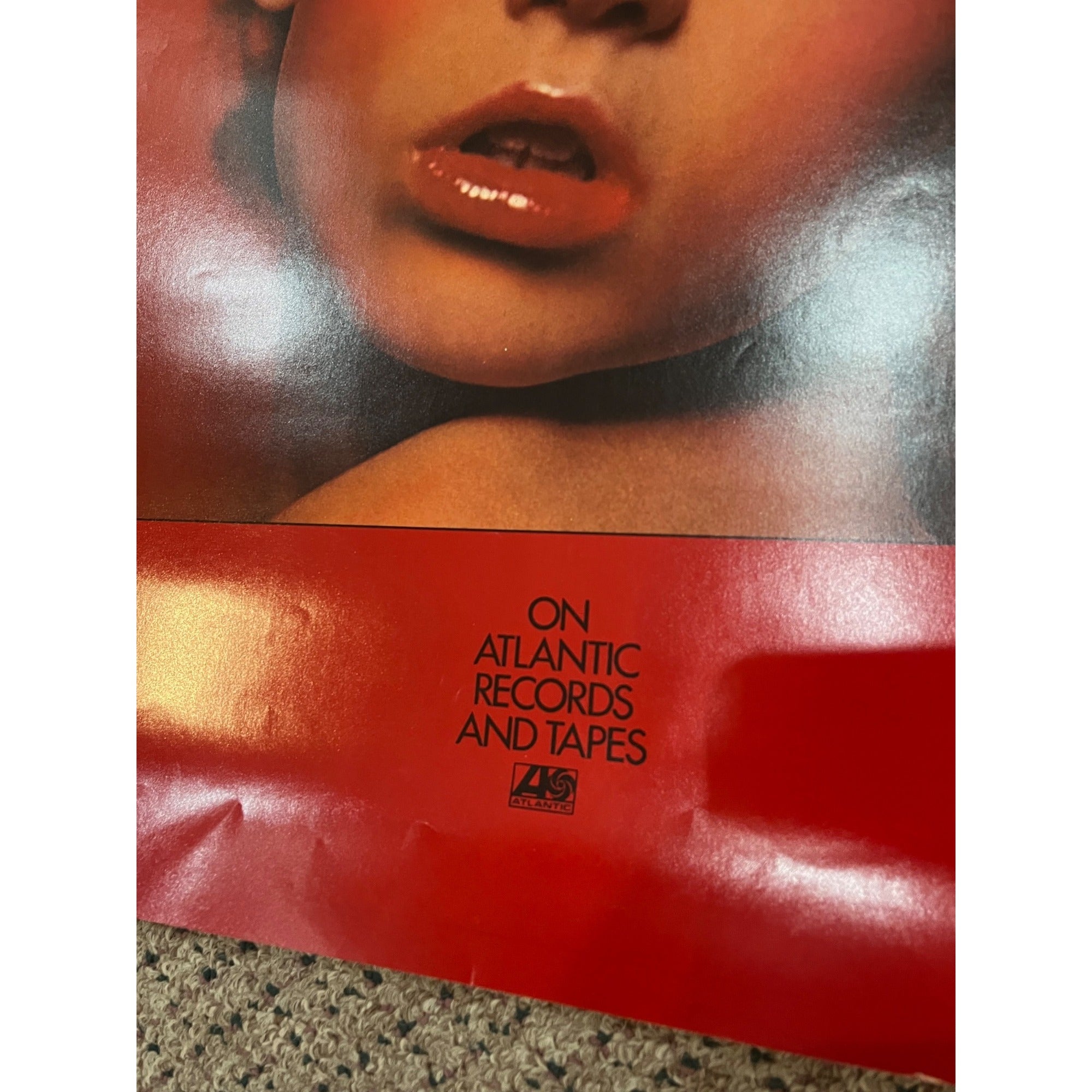 Vintage 1977 Fotomaker Original Tour Record Store Promo Poster Atlantic Records