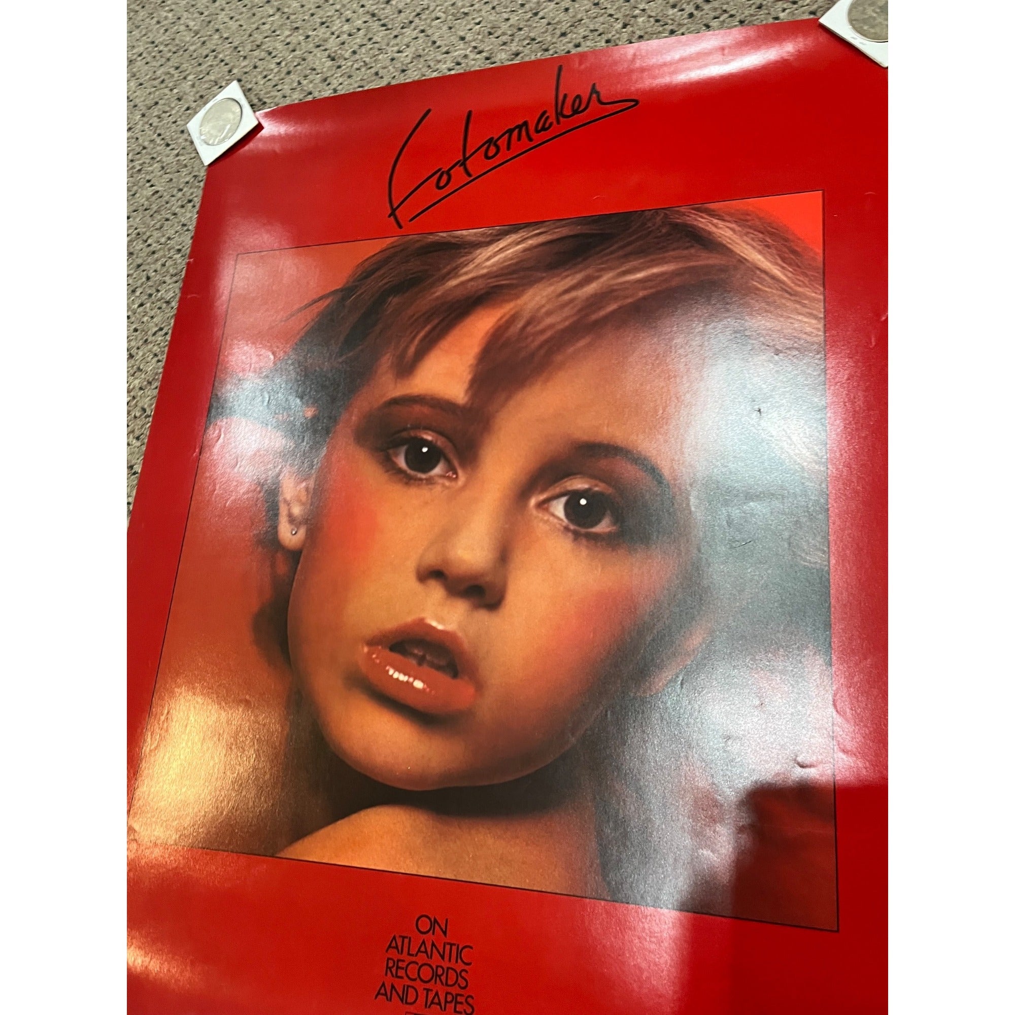 Vintage 1977 Fotomaker Original Tour Record Store Promo Poster Atlantic Records