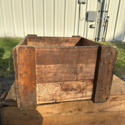 Vintage Russell, Burdsall, & Ward Bolt And Nut Co. Rock Falls, IL Wooden Crate