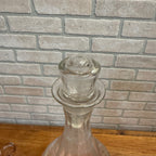 Underwood Whiskey Gold Etched 1900s Back Bar Liquor Glass Decanter Scarce Barware Whisky