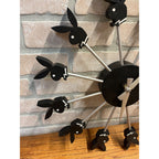 RARE Vintage Playboy Bunny Wall Clock MCM 1960s Battery Op 17"