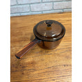 Corning Amber Vision Ware V-1-B 1 Qt. Pot with Pyrex Lid P-81-C France