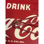 Vintage 1950s Coca Cola Metal Advertising Clock Sign - Works! - 18" Dia