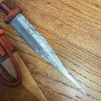 Vintage African Arm Dagger Knife & Snakeskin Sheath Tebu Tubu