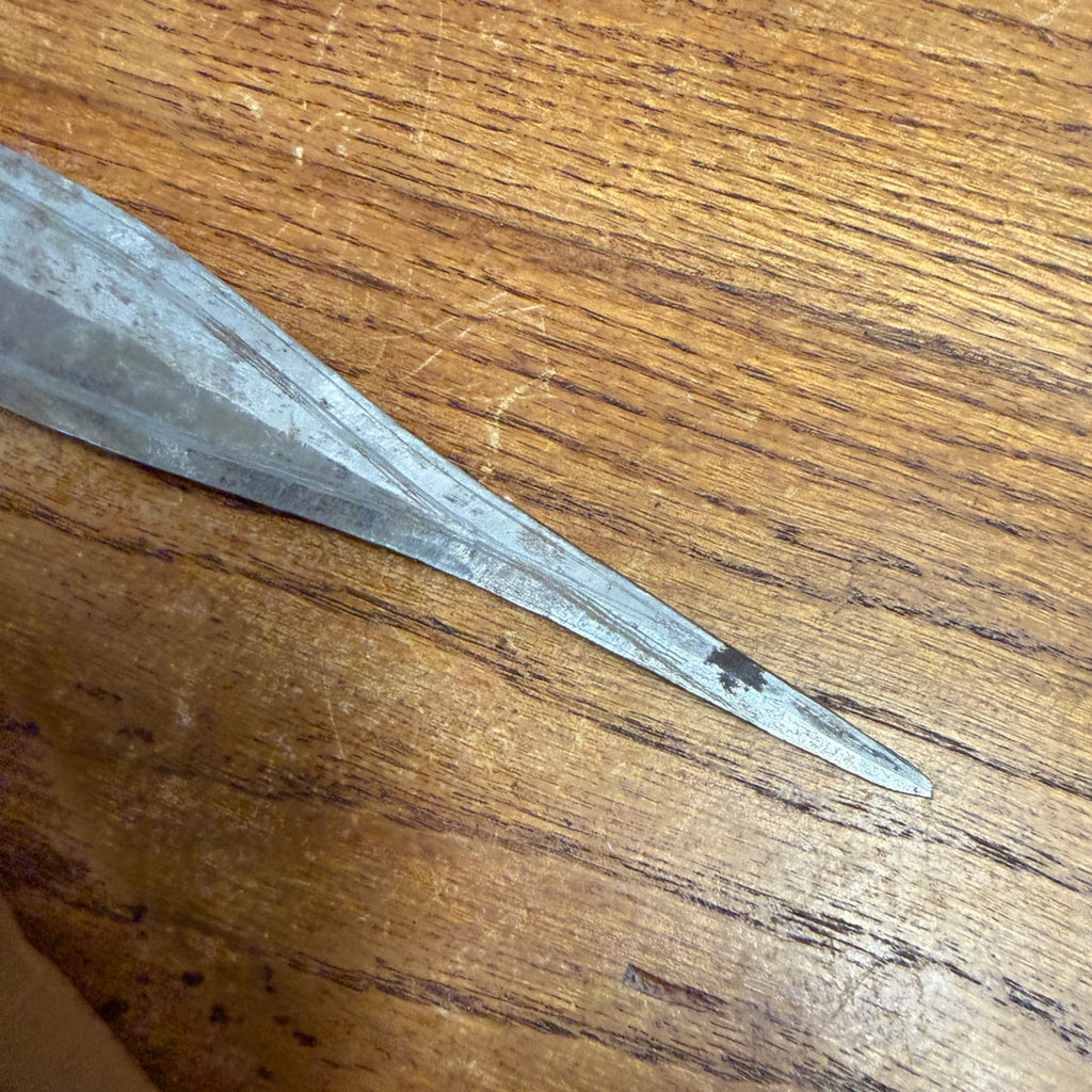 Vintage African Arm Dagger Knife & Snakeskin Sheath Tebu Tubu