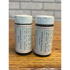 Vintage Lot (2) Wisconsin Pharmacal Co. Amber Glass Medicine Bottles Milwaukee