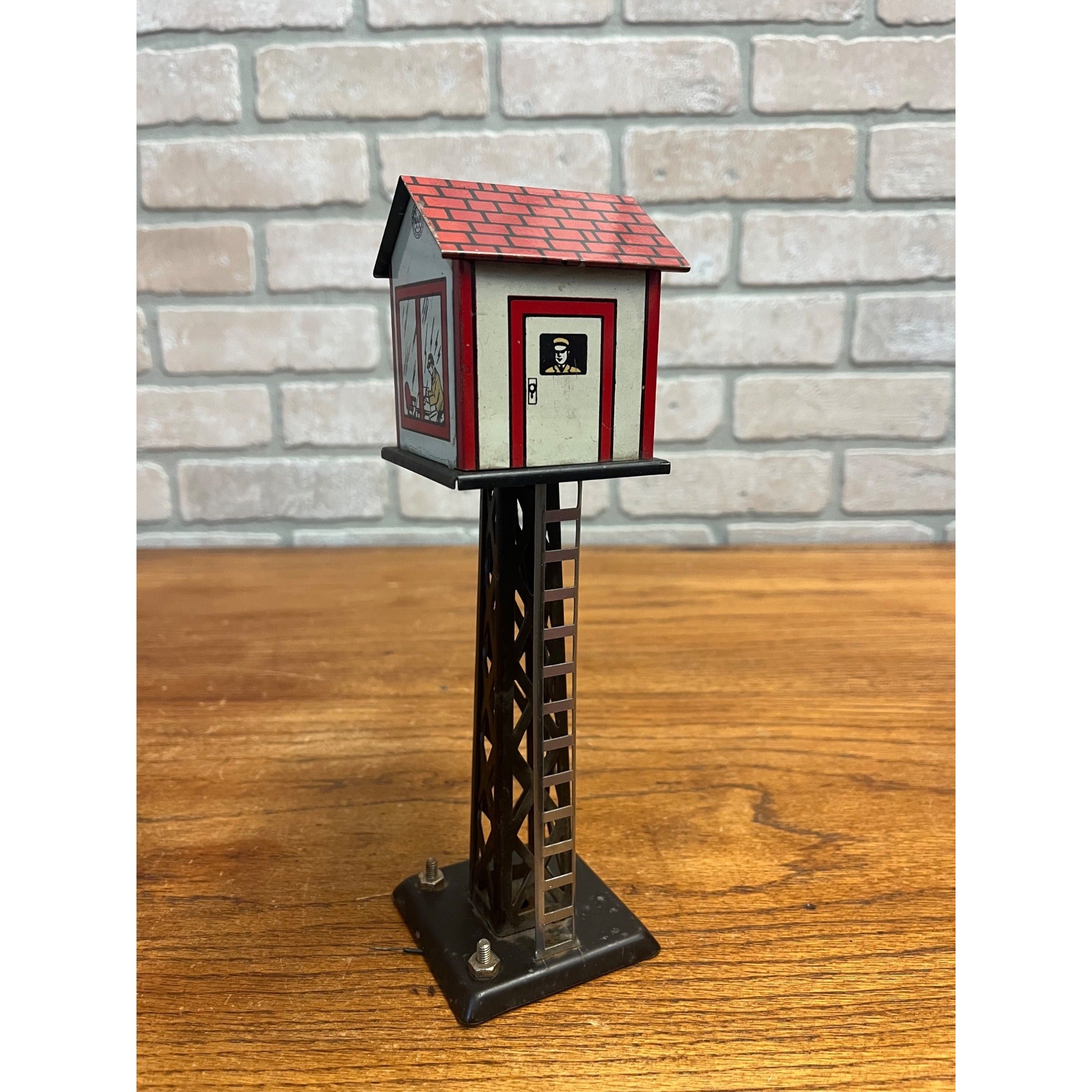 Vintage Marx Model Railroad Lighted Switch Control/telegraph Tower 9.25" Tall