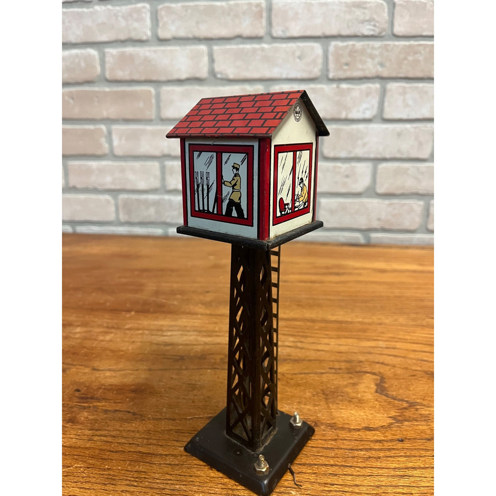 Vintage Marx Model Railroad Lighted Switch Control/telegraph Tower 9.25" Tall