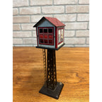 Vintage Marx Model Railroad Lighted Switch Control/telegraph Tower 9.25" Tall