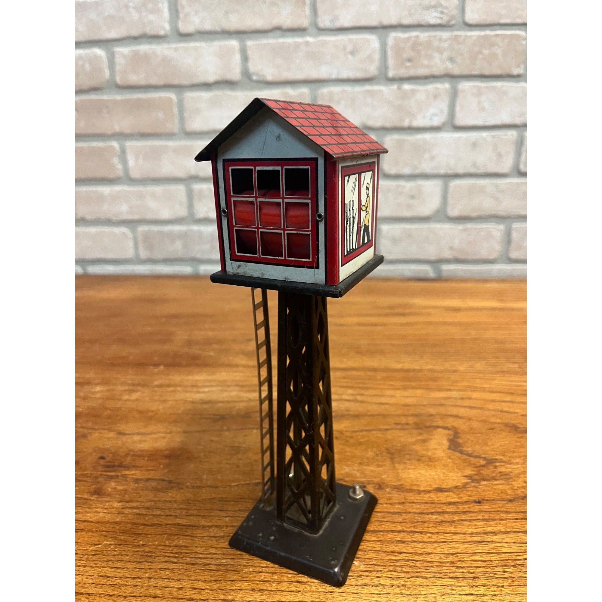 Vintage Marx Model Railroad Lighted Switch Control/telegraph Tower 9.25" Tall