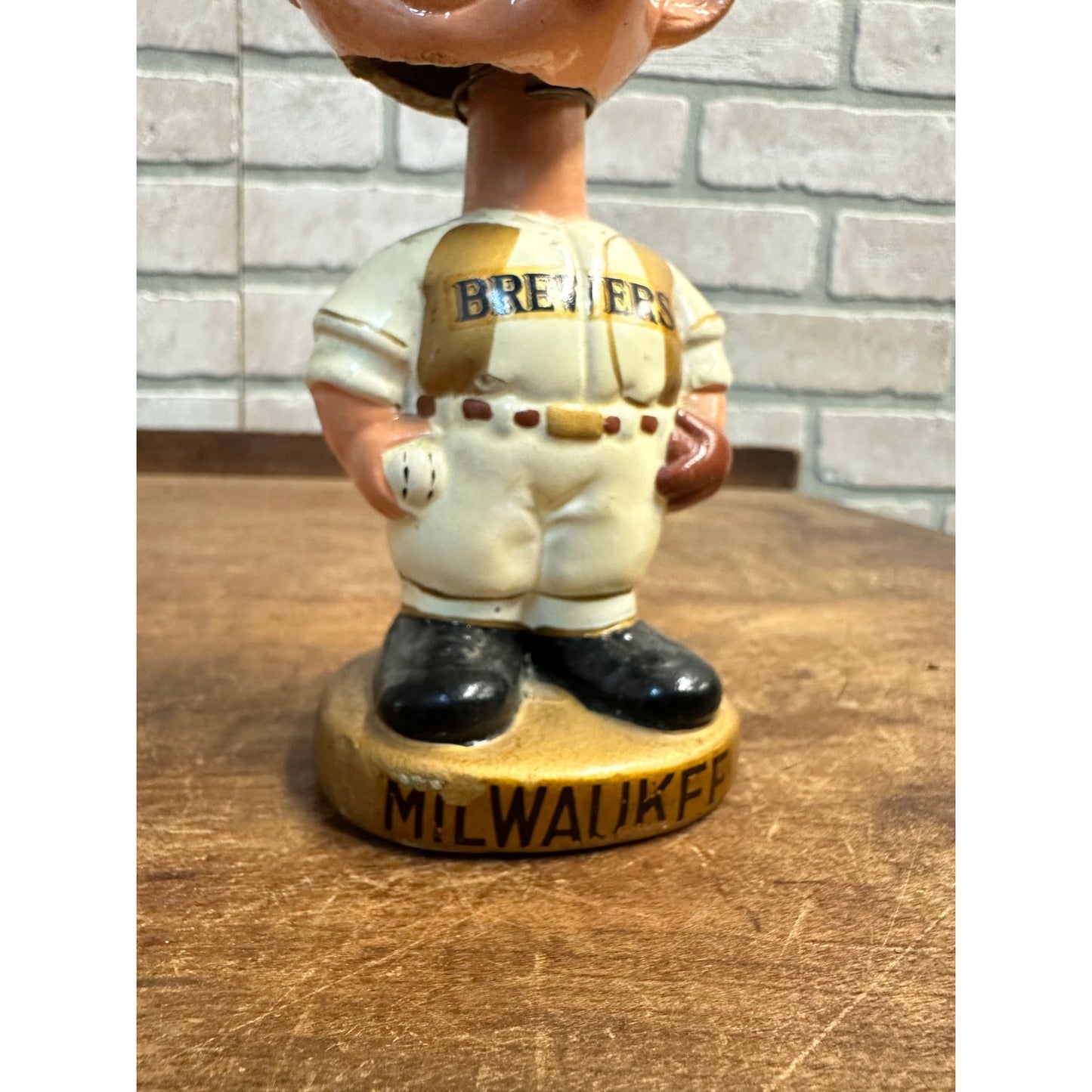 Vintage 1967 Milwaukee Brewers Original Bobblehead Nodder Japan