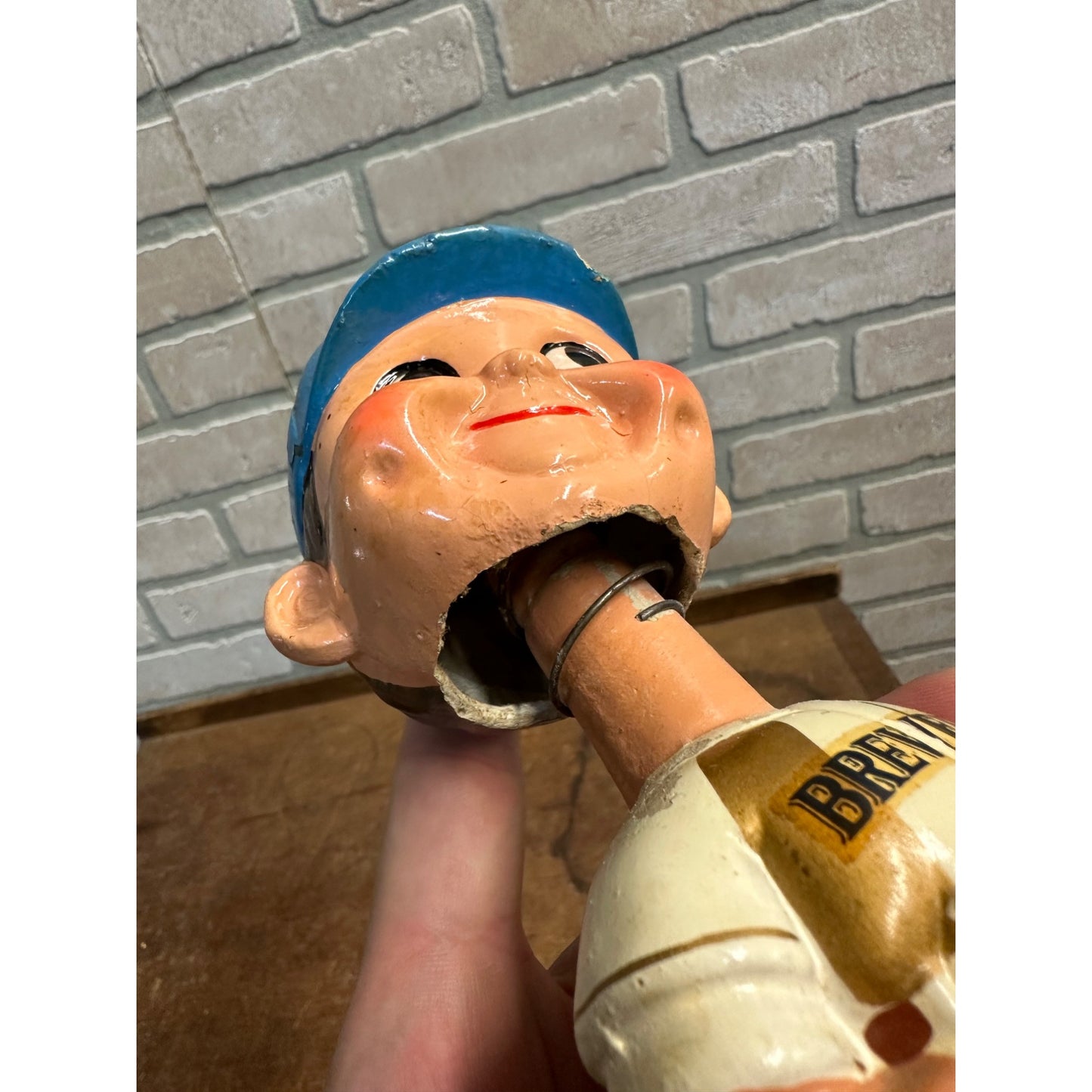 Vintage 1967 Milwaukee Brewers Original Bobblehead Nodder Japan