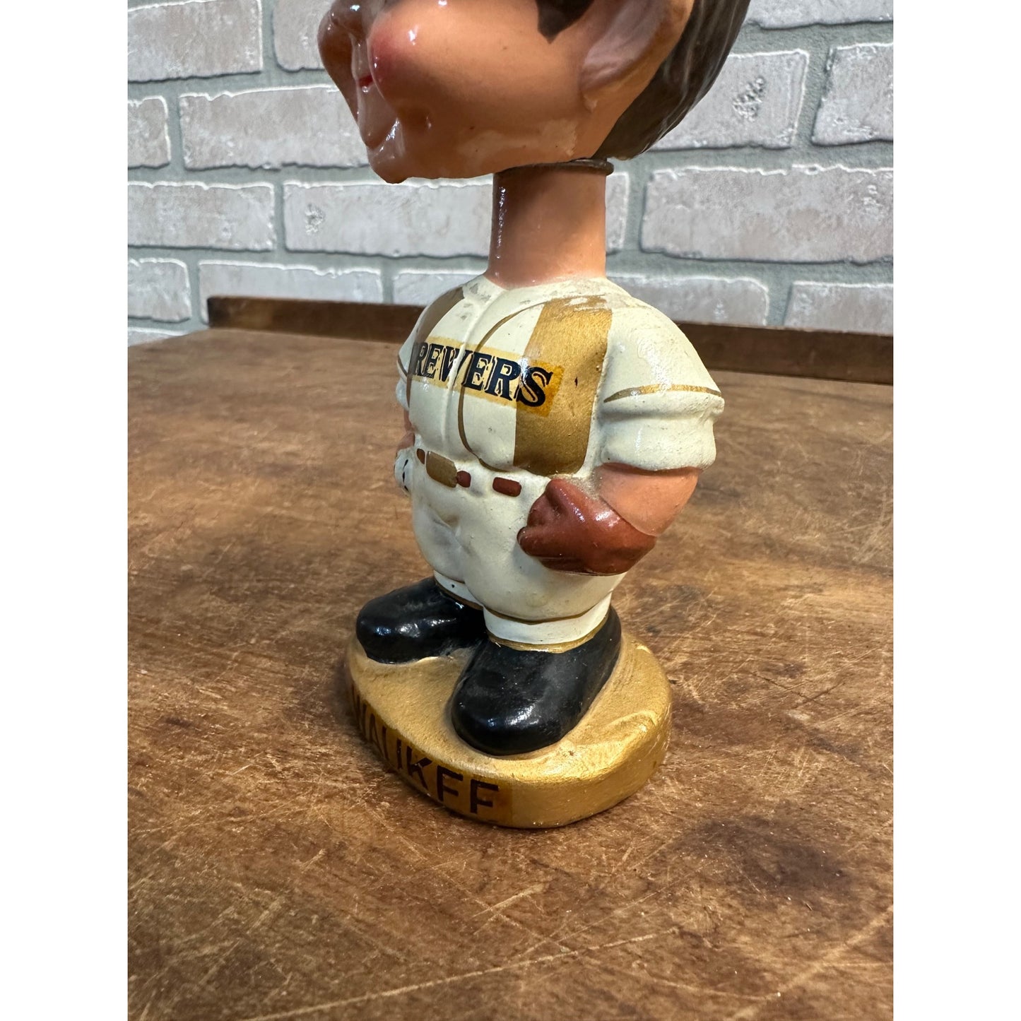 Vintage 1967 Milwaukee Brewers Original Bobblehead Nodder Japan