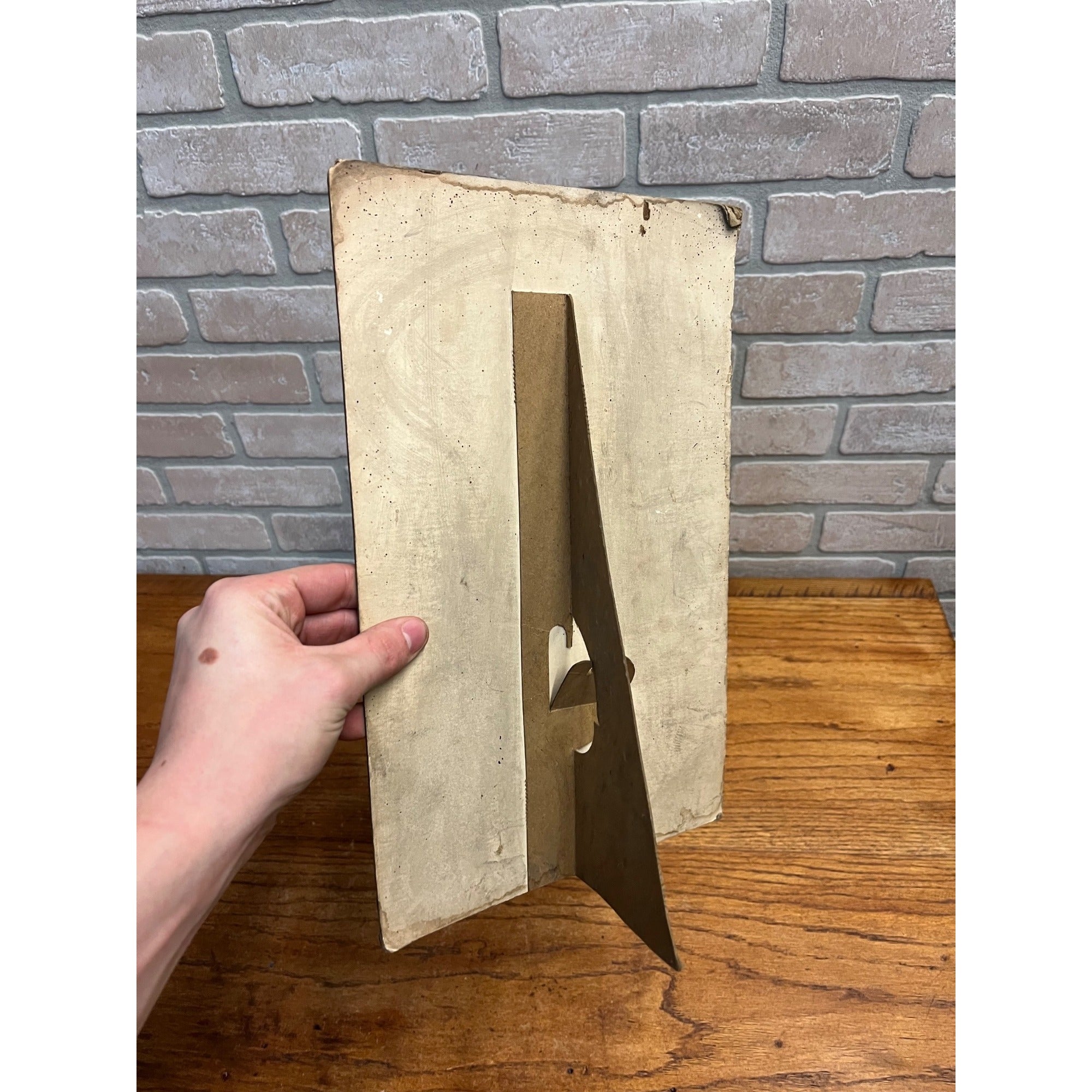 Vintage Silver Dollar Save Wood Burner Stove Advertising Store Display Sign