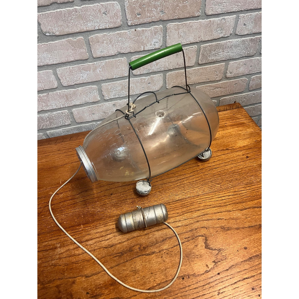 Original CF Orvis Glass Minnow Trap Full Size Manchester VT Embossed