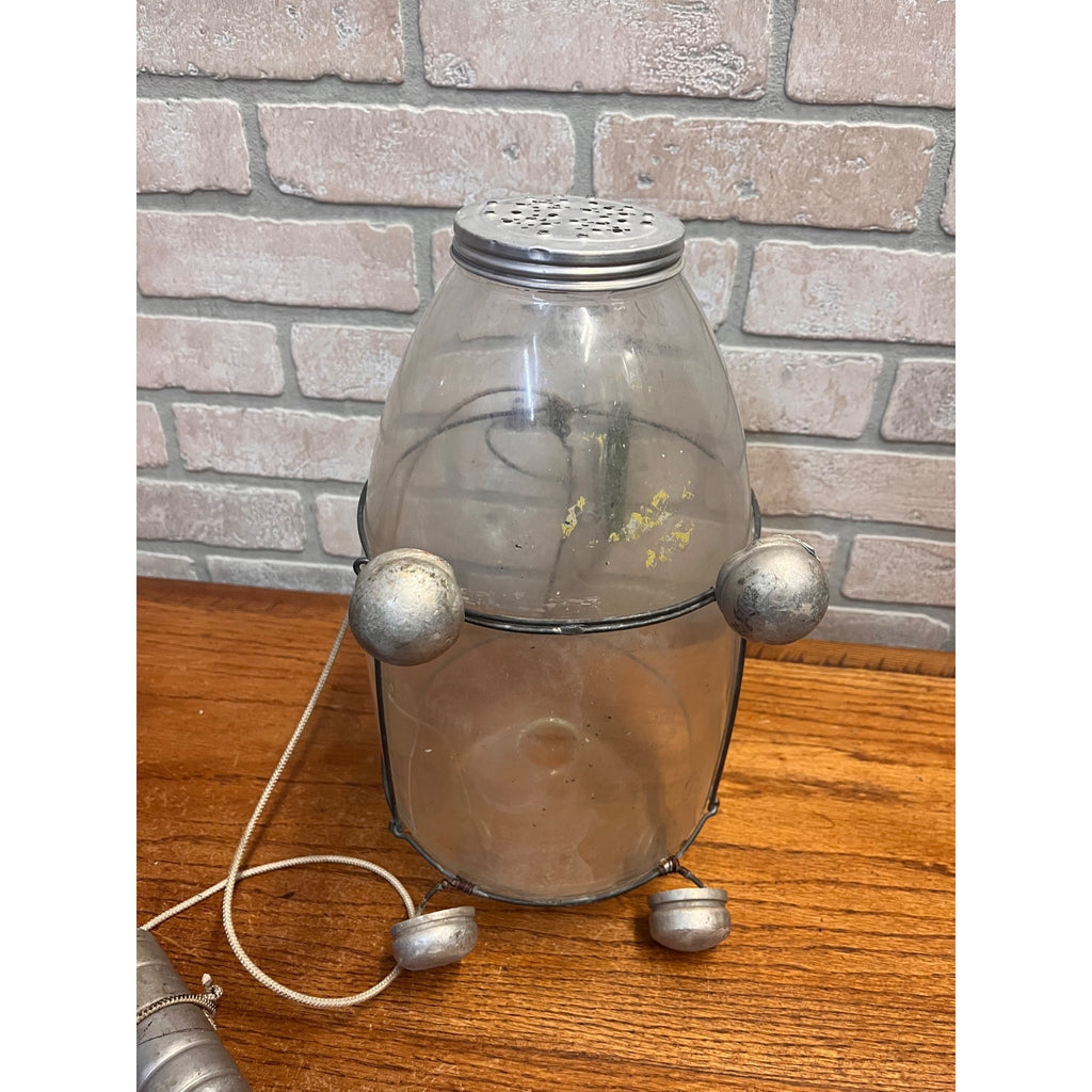Original CF Orvis Glass Minnow Trap Full Size Manchester VT Embossed