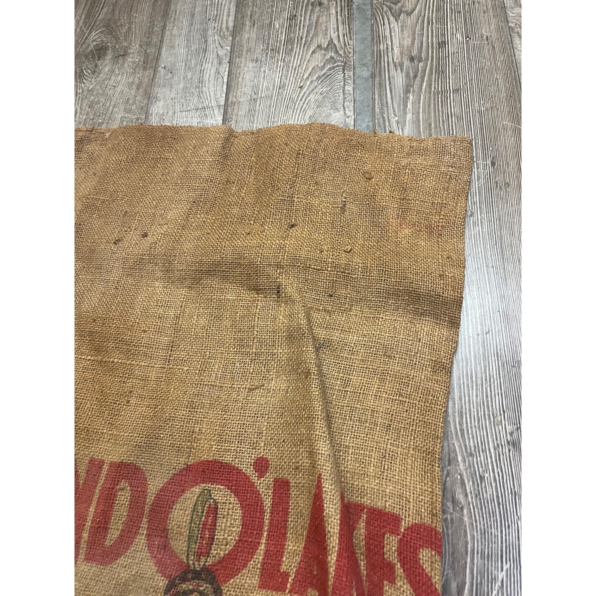 Original LAND O LAKES Princess Seed Grain Sack Advertising Bag
