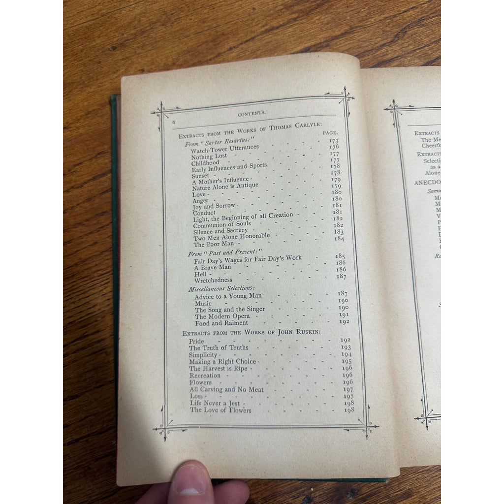 1880 The Casket of Literary Gems by A. Craig Hardcover Book Antique Vintage