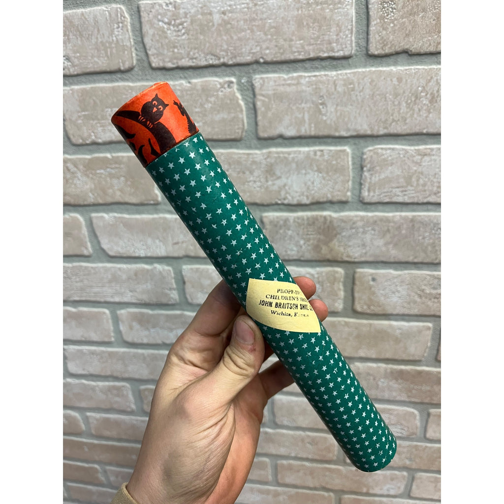 Vintage 1930s Halloween Screaming Whistle Noisemaker Advertising Shoe Wichita KS