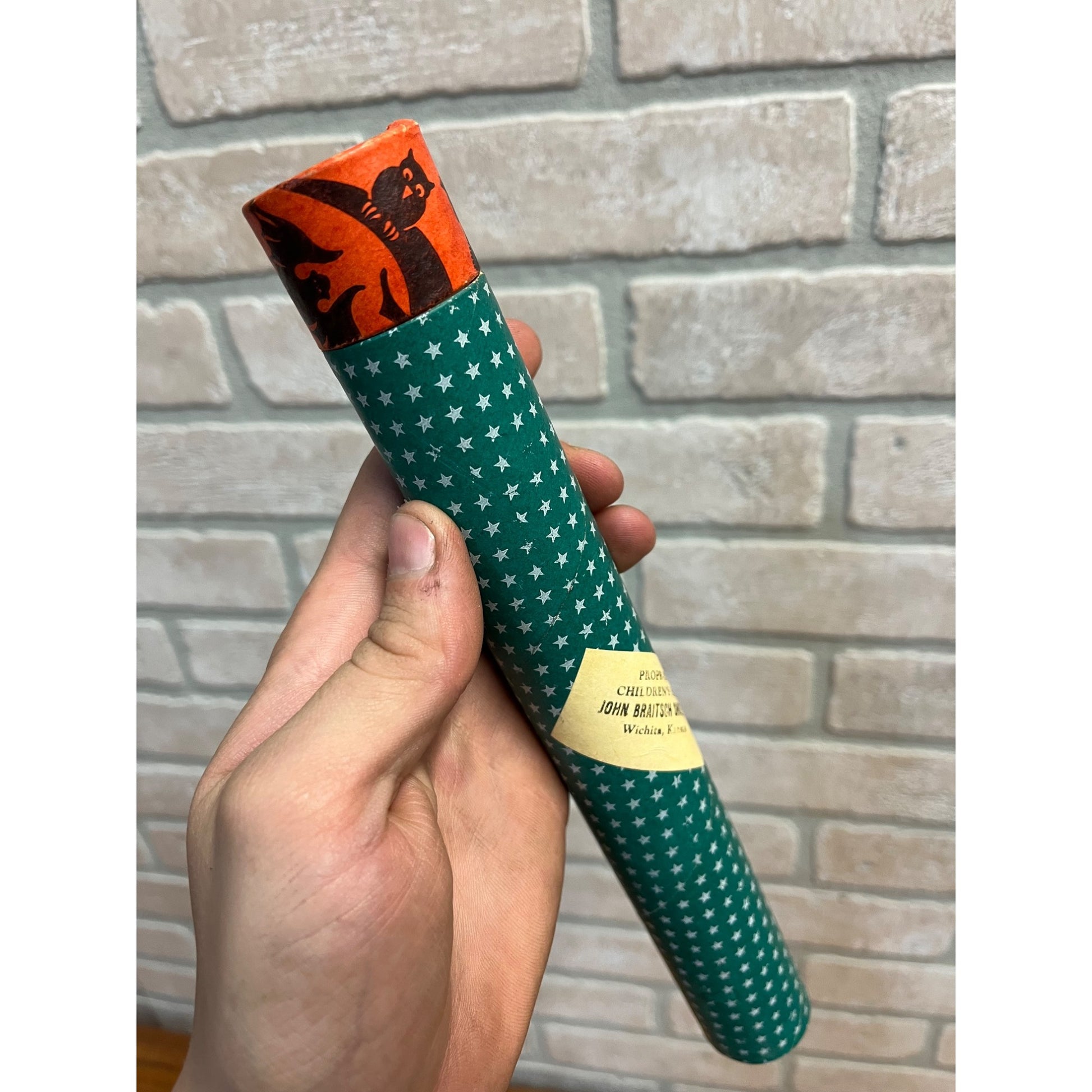 Vintage 1930s Halloween Screaming Whistle Noisemaker Advertising Shoe Wichita KS