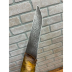 Vintage Buck Knife Western Hunting Rawhide Wrapped 12.5" Long