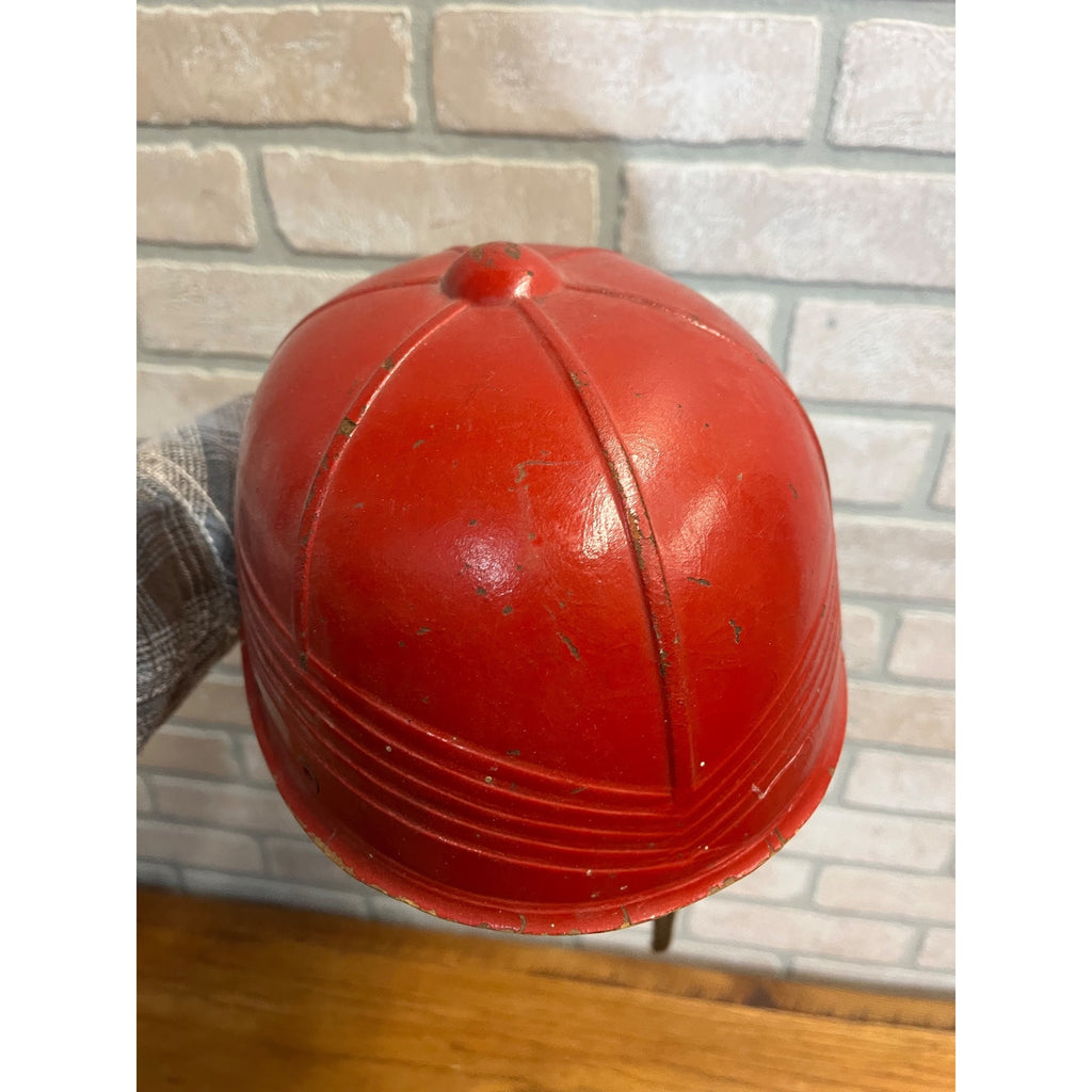 Vintage Chevy Soap Box Derby Racing Helmet Chevrolet GM Car Accessory Red Hat