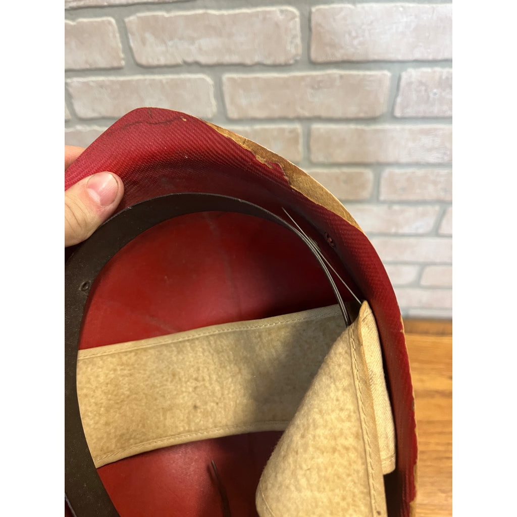 Vintage Chevy Soap Box Derby Racing Helmet Chevrolet GM Car Accessory Red Hat