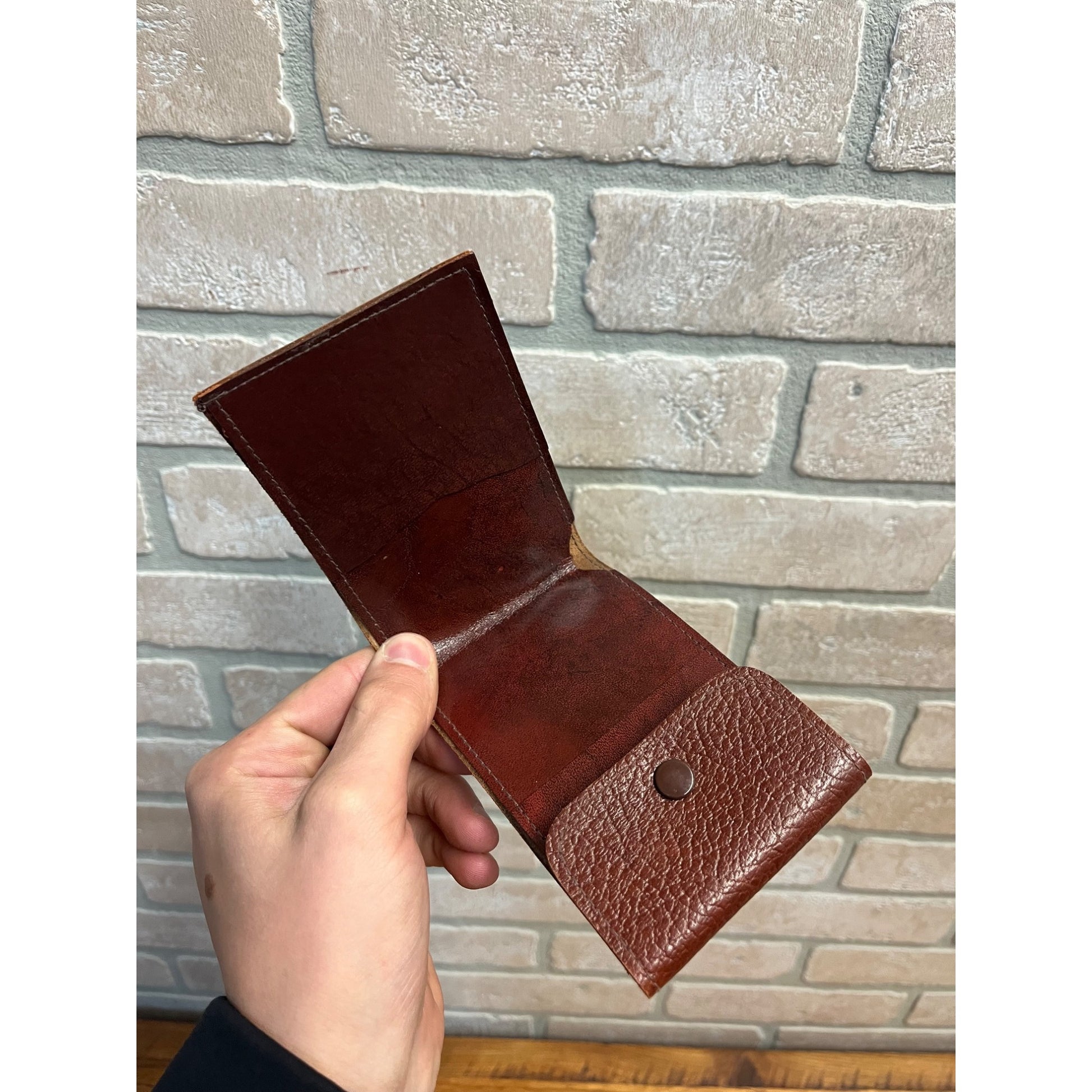 Vintage State Bank of Richfield Wisconsin Leather Billford Wallet Advertising