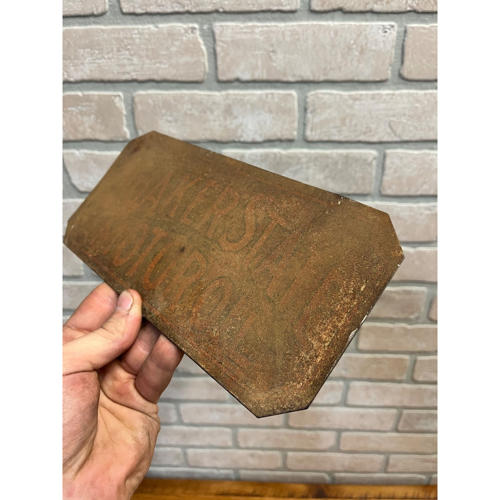 Rare Quaker State Motor Oil Can Store Display Lube Rack Advertising Sign