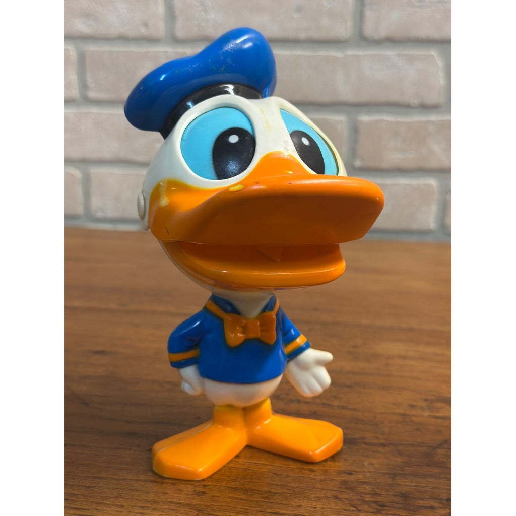 Vintage Walt Disney 1976 Donald Duck Chatter Chum 7"" Pull String Toy Mattel