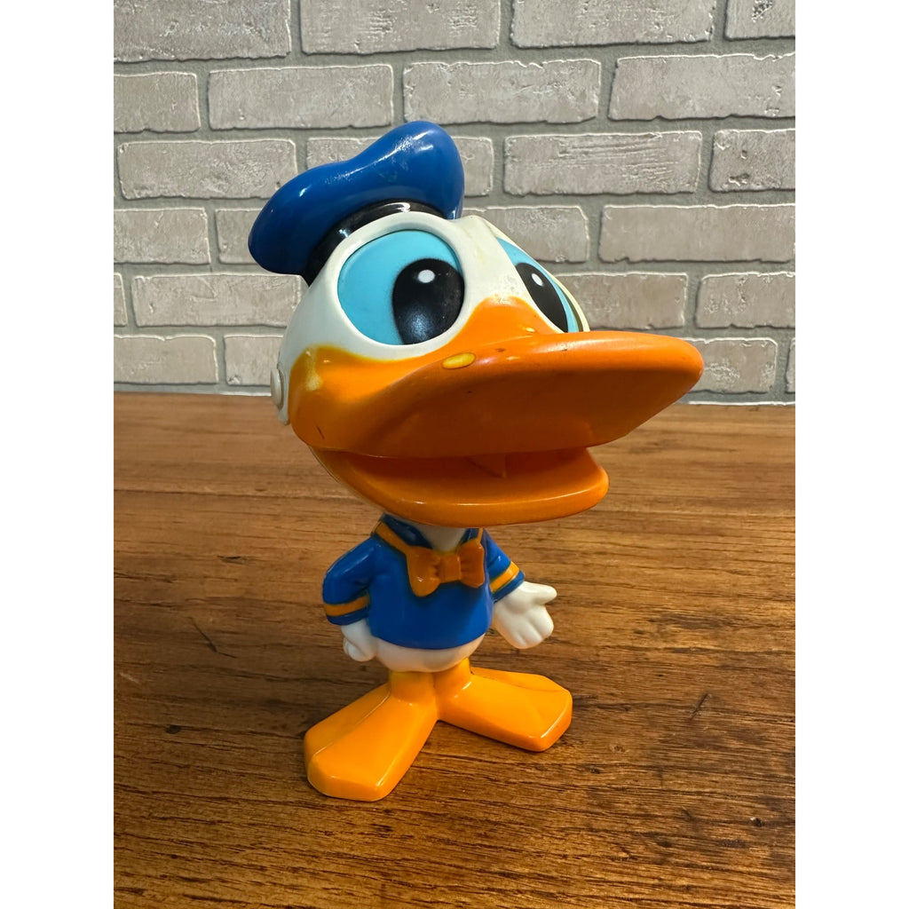 Vintage Walt Disney 1976 Donald Duck Chatter Chum 7"" Pull String Toy Mattel