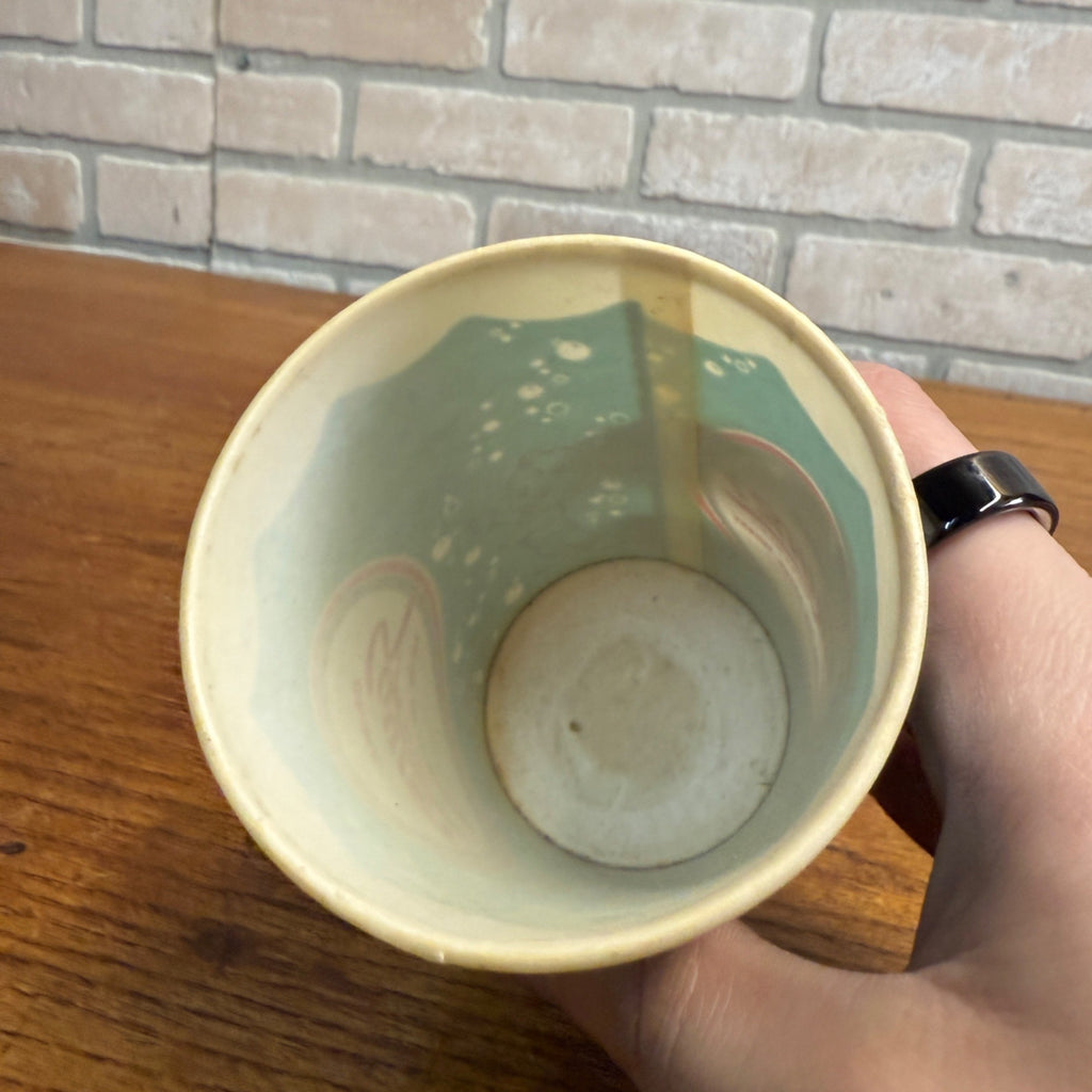 SCARCE 1950 Squirt 9oz Paper Wax Blue Promotional Cup w/ Squirty