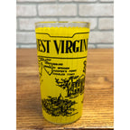 Vintage State Drinking Glass West Virginia Hazel Atlas Map and Attractions