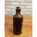 Vintage 1930s Hedberg Drug Store Menasha Wis WI Label Medicin Apothecary Bottle