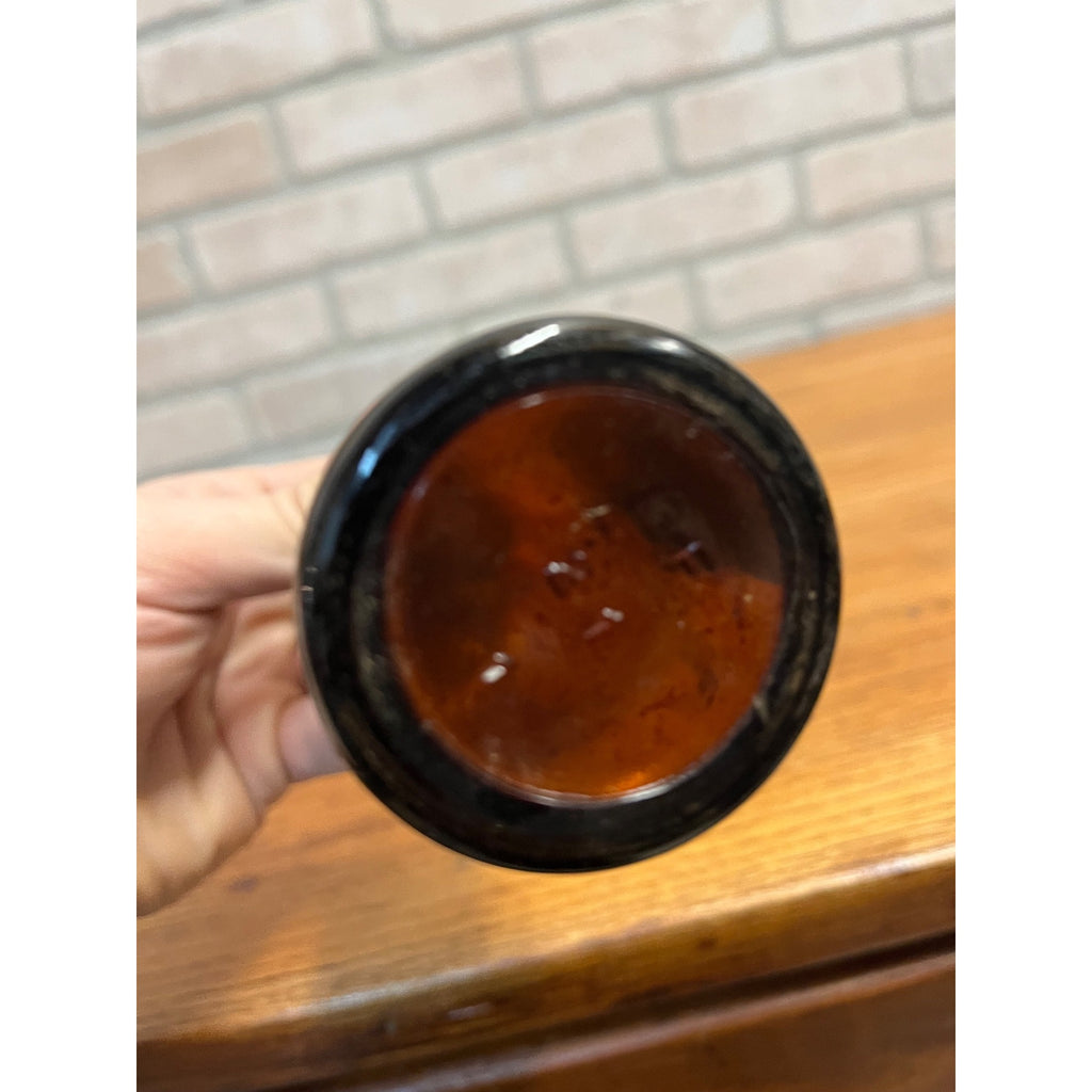 Vintage 1930s Hedberg Drug Store Menasha Wis WI Label Medicin Apothecary Bottle