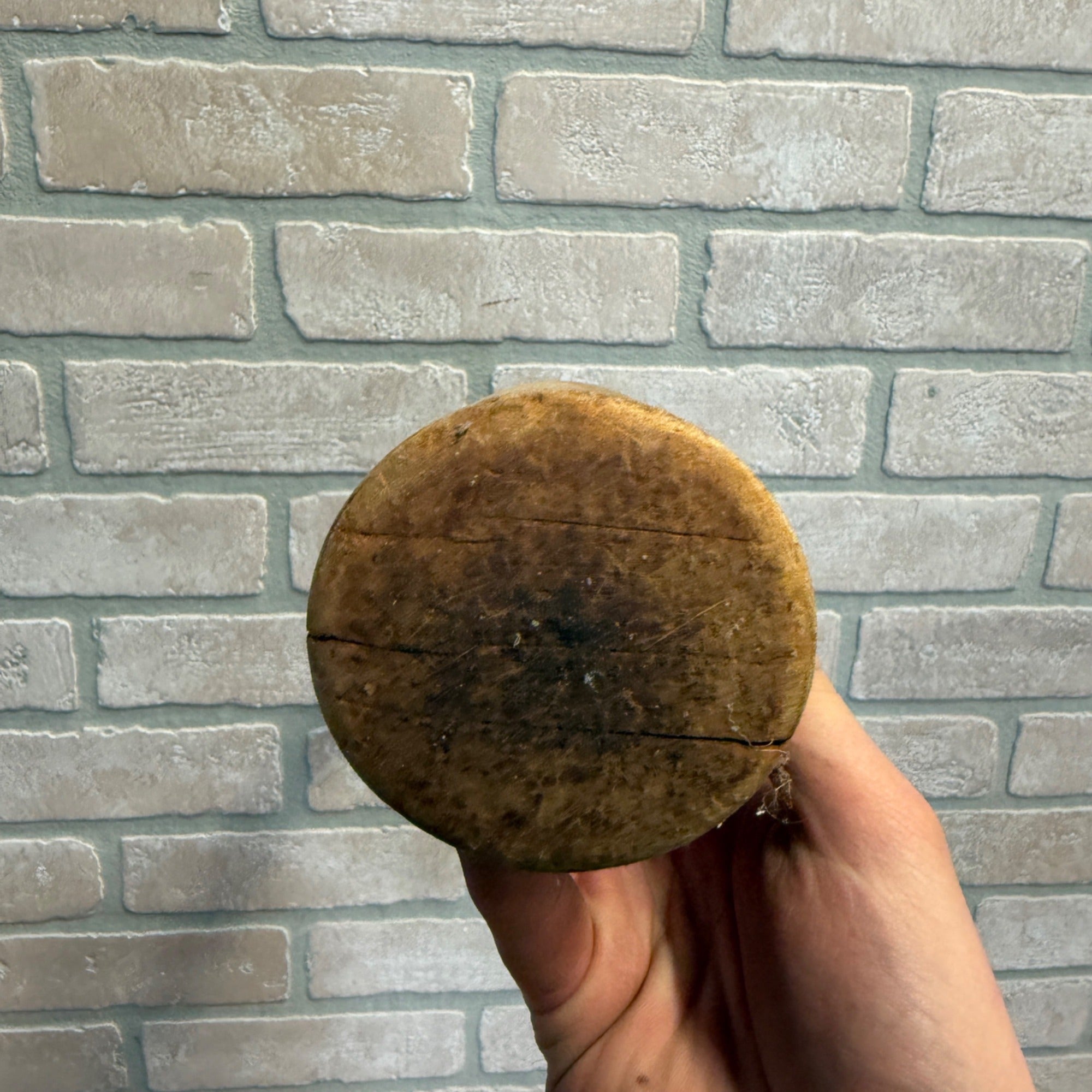 Antique Primitive 19th c. Farmhouse Fruit Kitchen Masher Wooden Tool