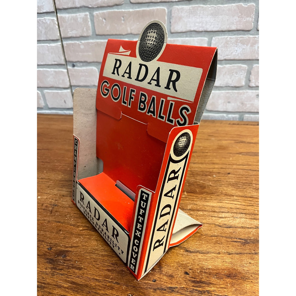 Vintage Radar Golf Balls Store Counter Top Display Advertising Sign
