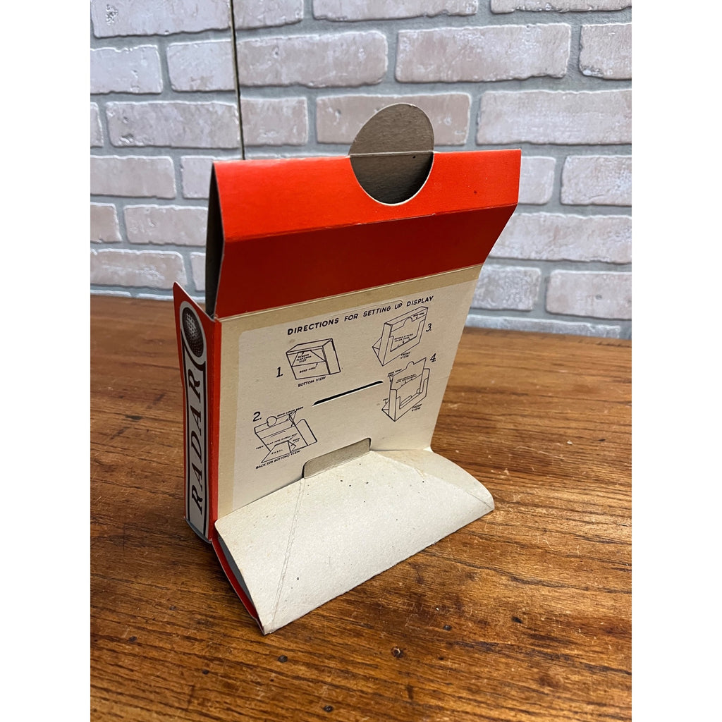 Vintage Radar Golf Balls Store Counter Top Display Advertising Sign