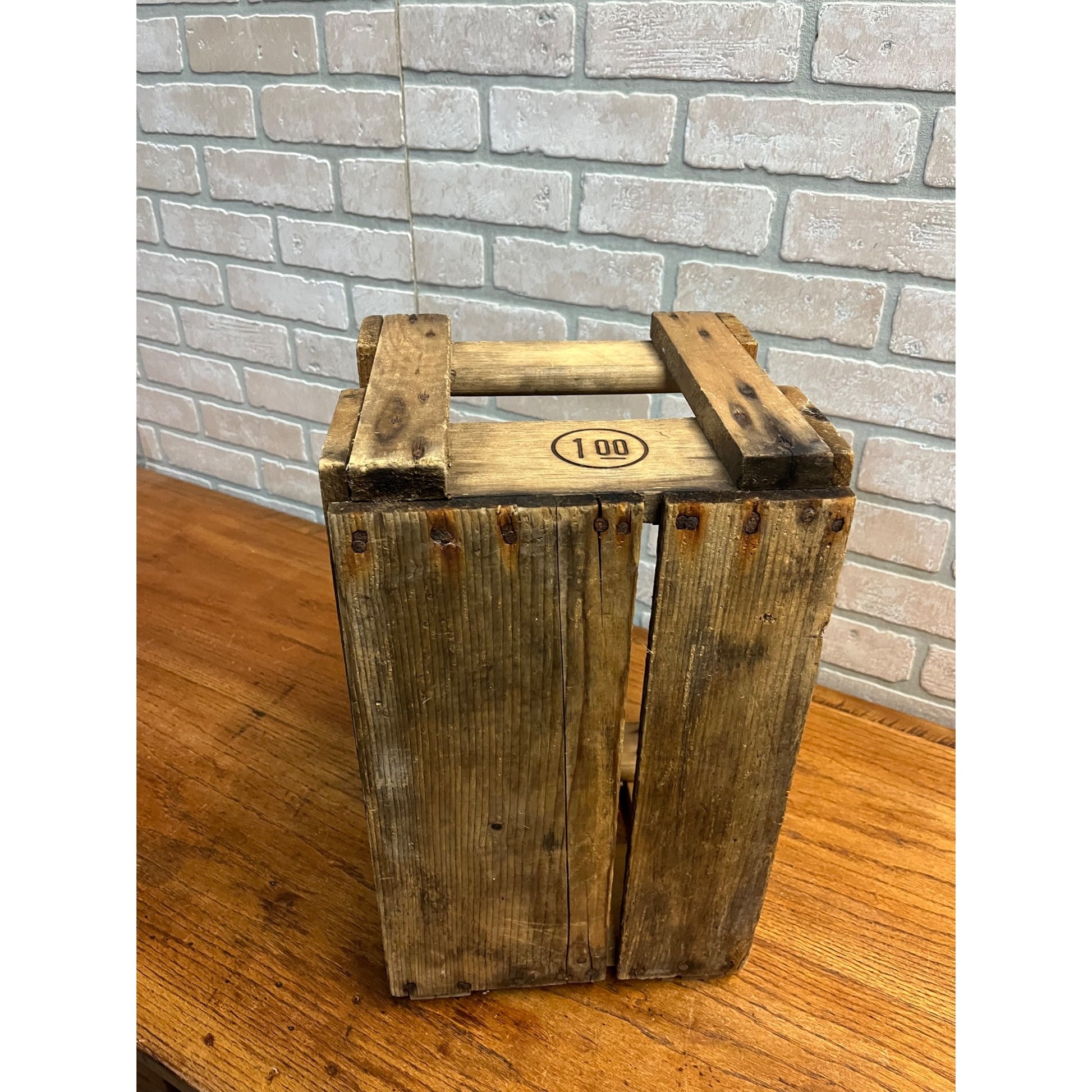 Vintage 1940s Milwaukee Beverage Co. Wooden Crate Soda Bottle Carrier Box Wis WI