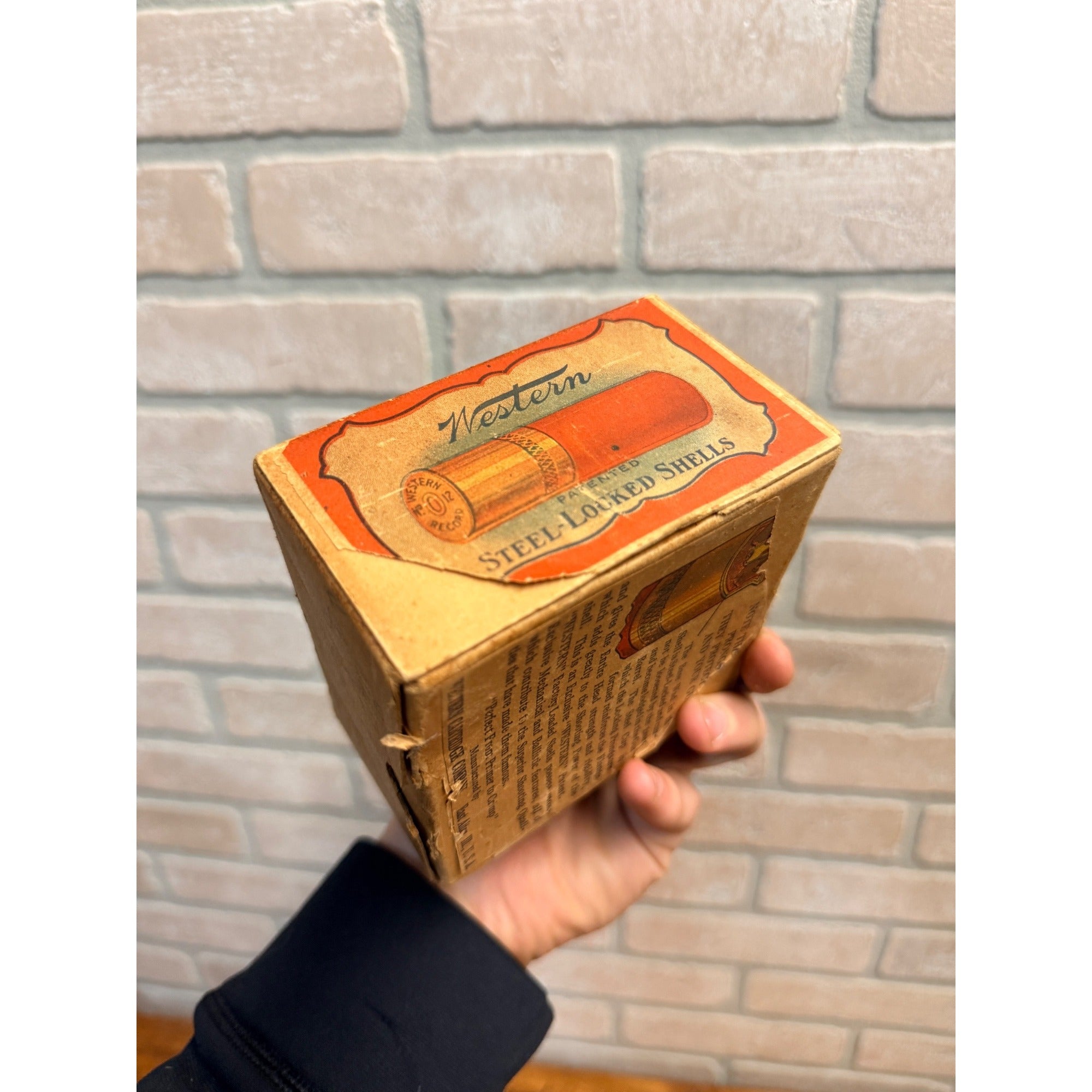 2 Pc Western Record 12 Ga Shotgun Shot Shell Ammo Box Pre-Winchester EMPTY