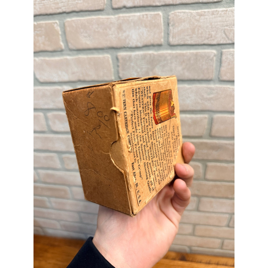 2 Pc Western Record 12 Ga Shotgun Shot Shell Ammo Box Pre-Winchester EMPTY