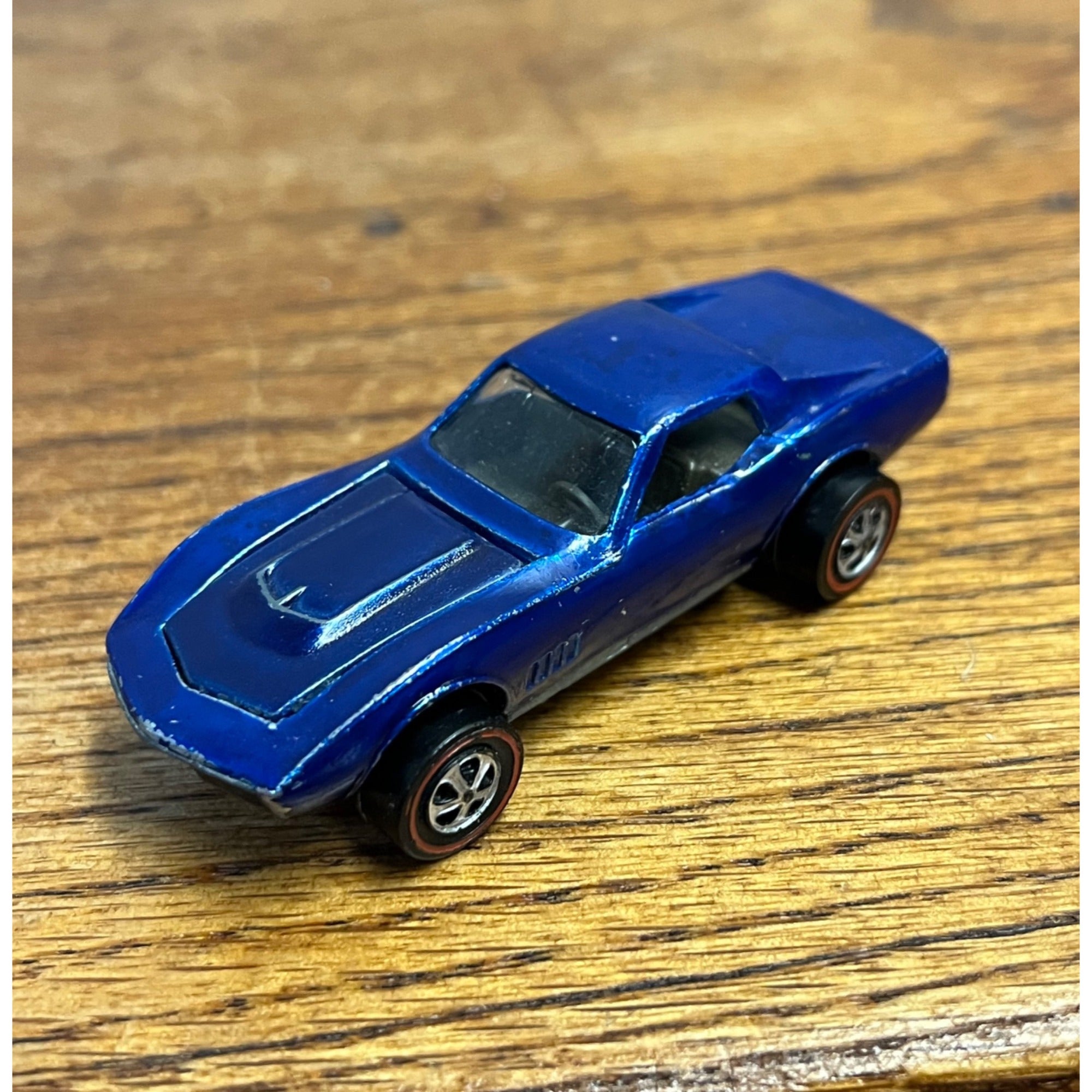 Vintage Hot Wheels Redlines 1968 Custom Corvette Blue US
