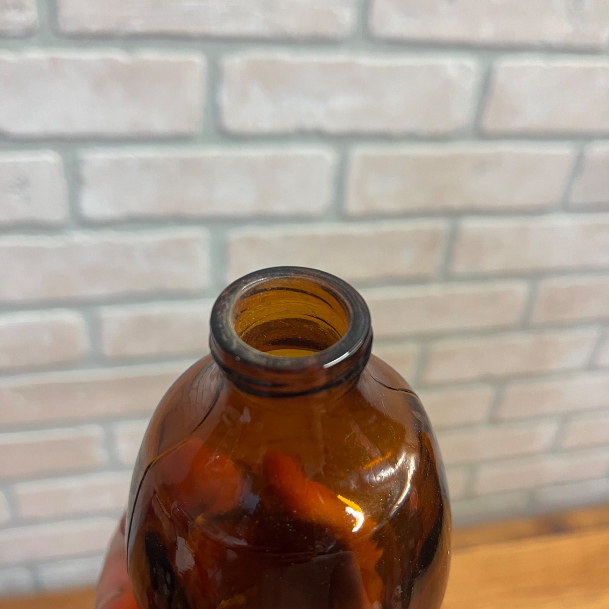 1950’s Alps Brau beer bottle from Old Crown Brewing 12 oz Peter Hand Chicago Stubby