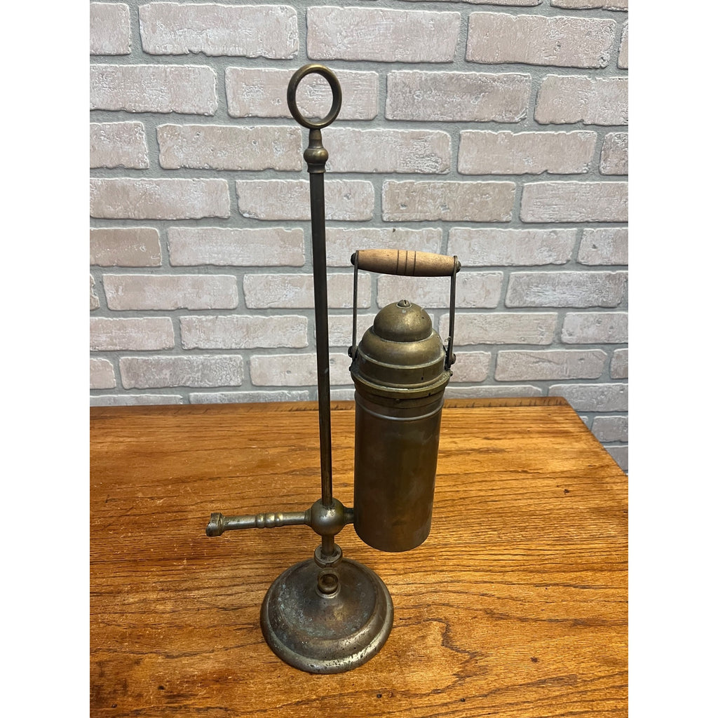 Antique Brass Spirit Alcohol Lamp Stand Jeweler Dental Lab Blowpipe Heating Devic