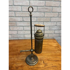Antique Brass Spirit Alcohol Lamp Stand Jeweler Dental Lab Blowpipe Heating Devic