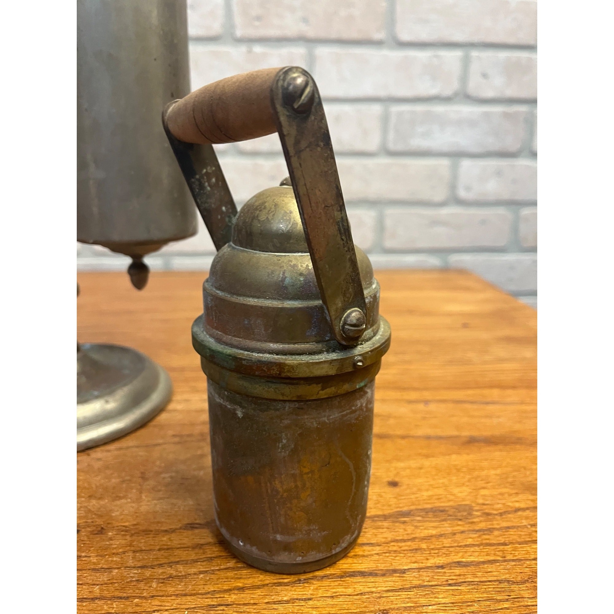 Antique Brass Spirit Alcohol Lamp Stand Jeweler Dental Lab Blowpipe Heating Devic