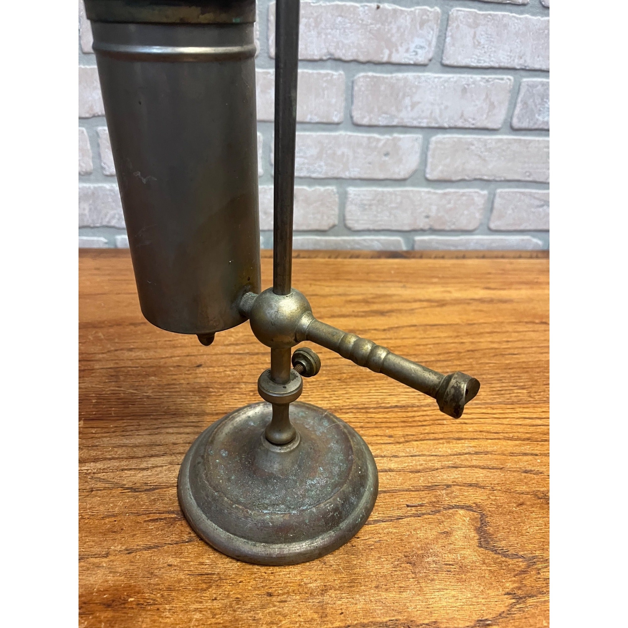 Antique Brass Spirit Alcohol Lamp Stand Jeweler Dental Lab Blowpipe Heating Devic