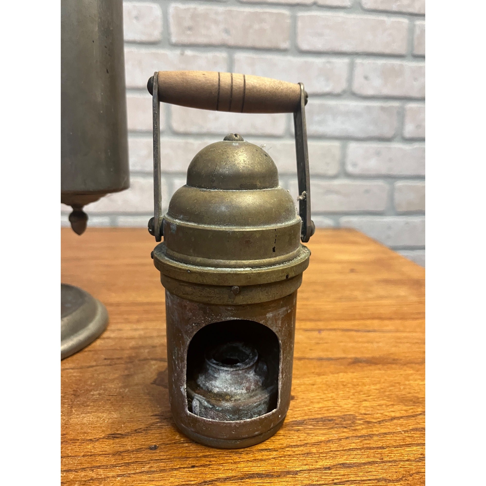 Antique Brass Spirit Alcohol Lamp Stand Jeweler Dental Lab Blowpipe Heating Devic