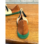 Vintage 1940s Walt Disney Pluto Size 4 Trimfoot Felt Childrens House Shoes
