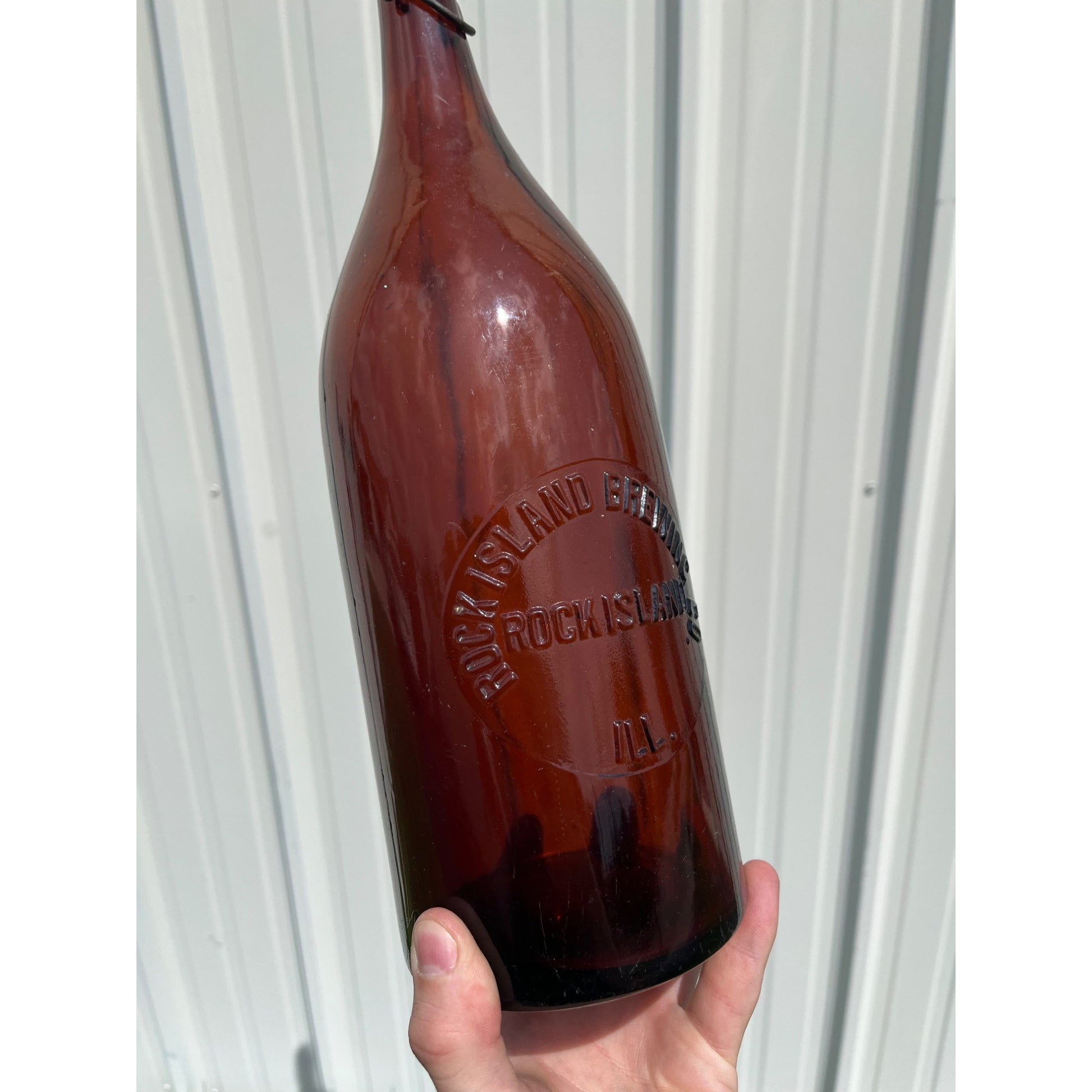 Pre Pro Rock Island Brewing Co Rock Island Illinois Half Gallon Beer Bottle